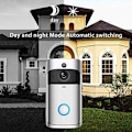 Miniatyrbillede 3 af 5: Trådløst WiFi videodørklokkekamera, Infrarød Night Vision Home Surveillance til iOS og Android (sølv)