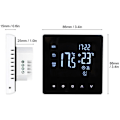 Miniatyrbilde 2 av 3: Smart vann/gass termostat Digital kjele LCD touch temperaturkontroller, ingen WiFi