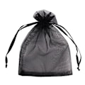 Pikkukuva 2 / 5: 100 sidepussia, joissa kiristysnyöri hedelmien suojaamiseksi black 15*20cm