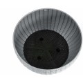 Miniatyrbild 3 av 5: 2 stycken vanlig silvergrå mediumhängande hydroponisk hängande korg i imiterad rotting,