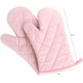 Miniatyrbild 4 av 5: Värmebeständiga Ugnshandskar Förtjockade Värmebeständiga Ugnsvantar Ugnsvantar Grythållare, Bomull, 1 Par Rosa,