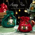 Miniatyrbilde 2 av 5: 4STK juleveske, med julenissedesign, ideell som gave, 10x 13 cm