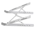 Miniatyrbillede 6 af 8: Tablet computerstand i aluminiumlegering, notebook-radiator, foldbar, forhøjet computerstand, computertilbehør, computerbord, sølv