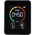 Miniatyrbild 2 av 5: Koldioxidluftdetektor, halvledare, 3 i 1, LED digital display (svart)