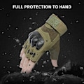 Miniatyrbild 5 av 5: Huntvp Half Finger Tactical Gloves Herr Dam Utomhussport för strid, militär, motorcykel, paintball, kamouflage, L