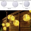 Miniatyrbild 4 av 4: 5m 20 lampor (åtta lägen) Färg LED Solar Lantern String Lights Mönster String Lights for Home Garden