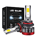 Miniatyrbillede 2 af 3: Bil LED-tågelys eftermontering Strobe H3 600 % lysere LED-lys, over 50.000 timers levetid, 6000K Xenon hvid ikke-polær（H3 hvidt lys）