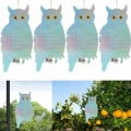 Miniatyrbillede 1 af 5: Uglereflekterende fugleafviser, 4-pak ugleformet dueafviser, lysende reflekterende, dueafviser med fugleafviser B