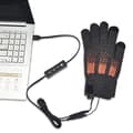98°F-104°F-113°F USB-opvarmede handsker til mænd og kvinder, tynde strikkede touchscreen-handsker, opvarmede handsker til vinterarbejde og gigt