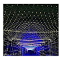 Miniatyrbild 1 av 4: Julljusridå, 3x2m Fairy Lights, Blinkande, Dekoration för julens sovrum, bröllop, fest, hem, trädgård, te