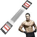 Miniatyrbilde 1 av 5: Dual-use stramme utvider bodybuilding treningsutstyr treningsutstyr multifunksjon motstand stålfjær trekker muskler,