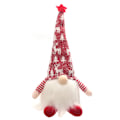 Pikkukuva 1 / 11: Christmas High Hat Dwarf Gnome för Doll Ornaments Belysning Söt tecknad Dwarf El Red - B