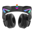 Miniatyrbilde 2 av 4: Shiny Cute Cartoon Cat Ears Trådløs subwoofer Unicorn Headset Bluetooth Headset (svart)