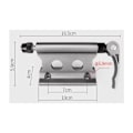 Miniatyrbillede 2 af 4: Cykel Forgaffel Clip Bærbar Cykel Cykel Reservedele Modificeret aluminium Forgaffel (sort)