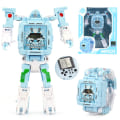 Pikkukuva 2 / 3: Transforming Robot Kids Toy Watch (Blue Game Watch),