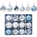 Miniatyrbild 1 av 5: 12st Julgranskulor Julkulor Set Julgranskulor Julgranskulor Set 2,4 tum / 6 cm, okrossbar jul