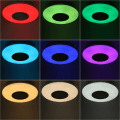 Miniatyrbilde 2 av 5: 150W 220V 3D-lys RGB LED-taklys Musikklys med fjernkontroll, Bluetooth-høyttaler, APP-kontroll nattlampe for