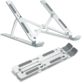 Miniatyrbild 1 av 5: Bärbar stativ Vikbart datorställ, aluminiumlegering, värmeavledning, ([Apple Silver] helt aluminiumlegering - hopfällbar bärbar dator)