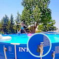 Miniatyrbillede 5 af 5: Sæt med 2 poolslangeholder, pooladapter, gråt pooltilbehør, til poolslanger inden for 38 mm，Fonepro