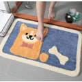 Miniatyrbilde 2 av 5: Flokkende teppegulvmatte, inngang til hjemmebaderom sklisikre matte, absorberende matte, 45*65cm, B,