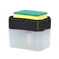 Miniatyrbillede 2 af 8: Holdbar Plastik Opvaskemiddel Dispenser: Besparende Trykdesign med Stor Kapacitet til Køkken og Hjem - Sort