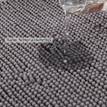 Pikkukuva 3 / 5: Liukumaton imukykyinen kylpymatto 80 cm x 50 cm Chenille Mikrokuituinen suihkumatto kylpyhuoneeseen, harmaa