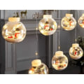 Miniatyrbilde 1 av 3: 10 LED Solar String Lights, 【Soldrevne】 Utendørs og innendørs Fairy Lights ， Julepynt (jule snømann)