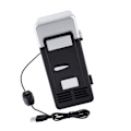 Miniatyrbillede 5 af 8: LED Mini USB Køleskab til Drikkevarer og Drikkedåser - Sort Bærbar Køler og Varmer Black