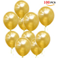 Miniatyrbilde 1 av 5: Gullballonger, 100 stk Gullballonger 30 cm heliumballonger for gullbryllup, gulldekorasjonsbursdag, JGA gullfestdekorasjon, Gatsby-fest