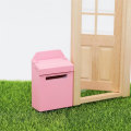 Miniatyrbilde 4 av 4: 1:12 Fargepostkasse for miniatyrmøbeldukke 3 stk, rosa