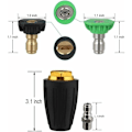 Pikkukuva 2 / 5: Home Lotus Rotary Nozzle High Paine Cleaning Rotary Nozzle (yksi pyörivä suutin + seitsemän värin suutin),