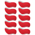 10-pack Golf Putter Huvudskydd Järnklubba Fönstervisning Skydd Röd