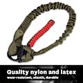 Miniatyrbillede 2 af 8: Udendørs CS Essential Gun Rope Taktisk Mission Rope Elastisk Sikkerhedstov Midje Beskyttelse Deluxe Version (Grøn (SL-21-OD)) Green