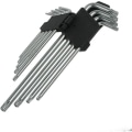 Miniatyrbilde 1 av 4: 9 stk Torx unbrakonøkkelsett Star Hex (Metric/Torx) Lang arm med CRV-håndtak Torx Offset-skrutrekkersett T10 T15 T20 T25 T