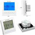 Miniatyrbild 3 av 5: BOT-313 WiFi digital termostat för gaspannor, justerbar inomhus trådlös programmerbar rumstermostat, med LCD displ