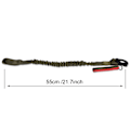 Miniatyrbillede 5 af 8: Udendørs CS Essential Gun Rope Taktisk Mission Rope Elastisk Sikkerhedstov Midje Beskyttelse Deluxe Version (Grøn (SL-21-OD)) Green