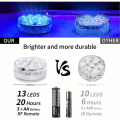 Miniatyrbilde 2 av 4: LED dykkerlys med sterk magnet, RF-fjernkontroll, 13 LED undervannsbassenglys, IP68 vanntett, 7 cm trådløs rem