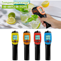 Miniatyrbilde 3 av 5: Infrarødt termometer, berøringsfri digital lasertemperaturpistol -58°F til 1112°F (-50°C til 600°C) med LCD-skjerm, rød, modell: rød 8