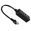 Miniatyrbilde 6 av 8: Ethernet-splitterkabel: 1 hann til 3 hunnporter for forbedret tilkobling