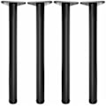Pikkukuva 1 / 3: Mustat säädettävät pöydän jalat, 4 set korkeus pöytätuki: 72,5 cm, säädettävä + 2,5 cm