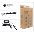 Miniatyrbillede 5 af 5: Pakke med 10 udendørs forsænket LED-spot, IP67 vandtæt, varmt hvidt lys 3000K, gulvlampe 32MM 0,6W DC12V til Pathw