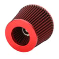 Miniatyrbillede 4 af 8: Bil Universal 63mm High Flow Luftfilter Kit Multi Diameter Svampe Hoved Rød