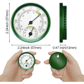 Miniatyrbild 2 av 5: 2st grön termohygrometer självhäftande fönstertermometer Analog utomhus trädgårdsfönster termometer,