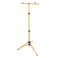 Miniatyrbillede 7 af 8: Justerbar Tripod Stativ med Dobbelt Hoved til LED-Overlygter - Ideel til Belysning på Byggepladser