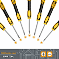 Miniatyrbillede 3 af 5: 7 stk (T3/T4/T5/T6/T7H(med hul)/T8H(med hul)/T10H(med hul)) torx-skruetrækker reparationsskruetrækker praktisk værktøj