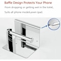 Miniatyrbillede 2 af 3: 304 Toiletrulleholder i rustfrit stål Toiletpapirholder Badeværelsestilbehør - Sølv LYCXAMES