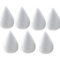 Pikkukuva 1 / 5: 7 set Creative Teardrop Coat Hook Hook Seinäkoristelu Moderni sisustus, valkoinen