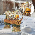 Miniatyrbilde 4 av 5: Tegneserie Seven Dwarfs Gnome Hage Ornament Resin Ornament Pappemballasje