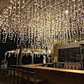 Miniatyrbillede 4 af 5: Julelysgardin, 4x0,6m 96 LED-lys, 8 blinktilstande, Bryllup, Fest, Hjem, Have, Gård, Halloween De