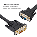Miniatyrbild 7 av 8: CableDeconn 1080P DVI 24+1 Han till VGA Han Adapter och Konverteringskabel
